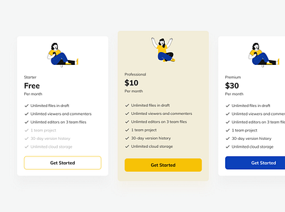 Pricing Plans design pricing plan subscription subscription plan ui ui design website pricing