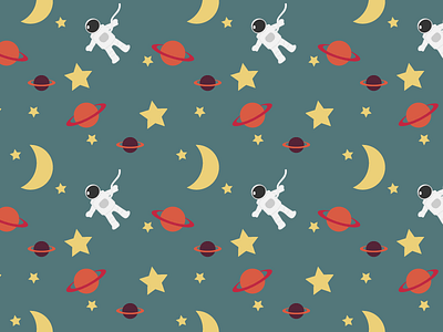 SpaceBoy Pattern illustration kids pattern planet space star