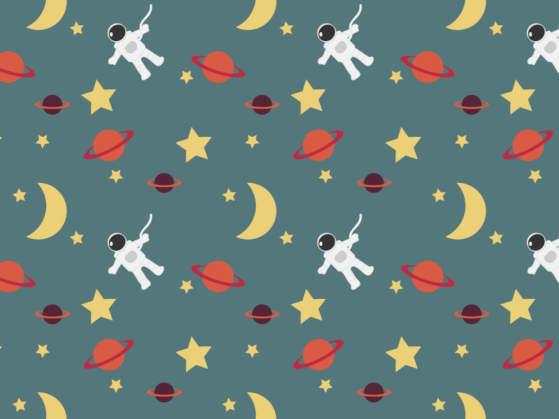 SpaceBoy Pattern by Krista Ronkainen on Dribbble