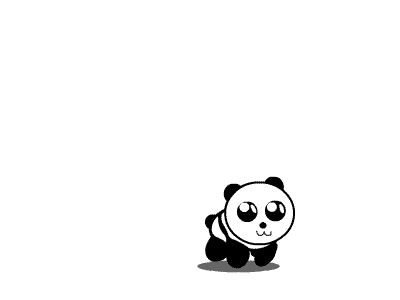 Panda jumping animal black cute gif jump jumping panda white