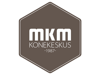 MKM logo brown hexagon logo