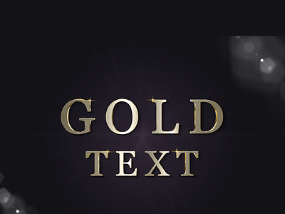 gold TEXT