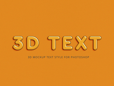 3D TEXT mockup text