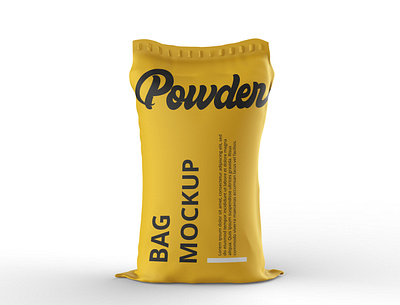 powder bag mockup