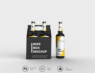 beer box mockups mockup