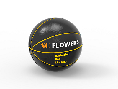 Basketball Ball branding design mockup