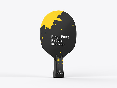 ping pong paddle branding design logo mockup