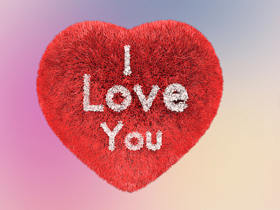 Happy valentines day greeting with i love you hearth