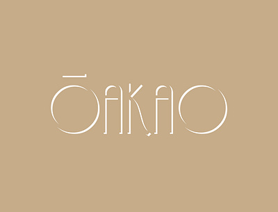 Fashion Brand Wordmark dailylogo dailylogochallenge dailylogodesign illustrator logo oakao typo typography