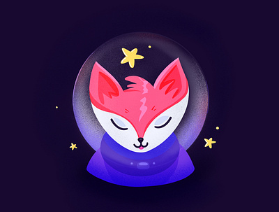 Fox astronaut ai app astronaut colors concept fox illustration illustration app mobile app mobile illustration procreate space spacetrip travel ui uidesign