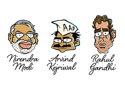 Rajneeti caricature illustration india politics