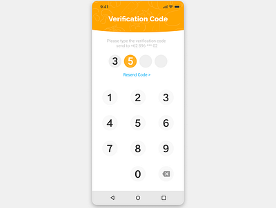 UI Android Verification Code android graphic design ikhanafi ui verification code