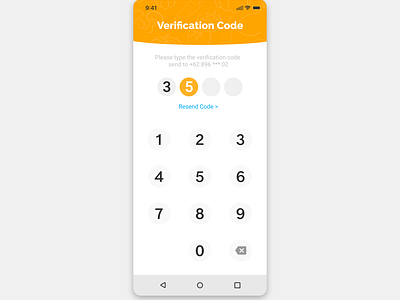 UI Android Verification Code