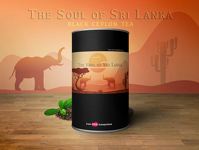 Tea pack elephant illustration pack packing design savannah tea teapack