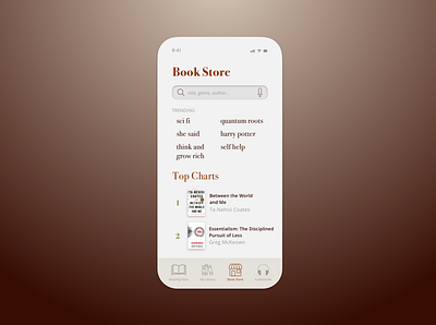 Book Store Search 022 app appdesign book dailyui dailyuichallenge design mobile mobile app design mobile design search store ui uidesign uiux uiuxdesign ux uxdesign uxui uxuidesign