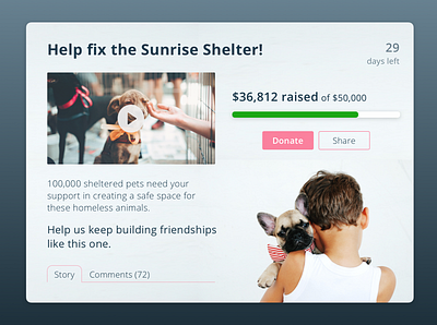 Crowdfunding Campaign 032 crowdfunding crowdfunding campaign dailyui dailyuichallenge design ui uidesign uiux uiuxdesign ux uxdesign uxui uxuidesign