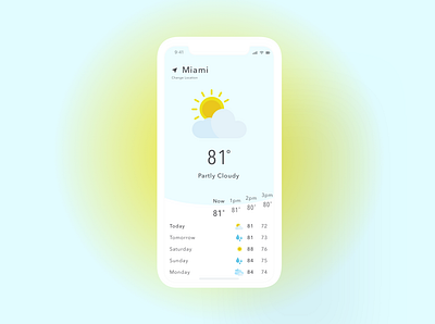 Weather 037 app app design dailyui dailyuichallenge design mobile mobile app design mobile design ui uidesign uiux uiuxdesign ux uxdesign uxui uxuidesign weather weather app