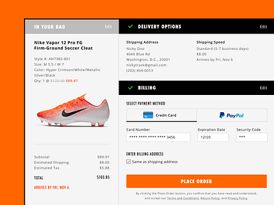 Checkout checkout checkoutpage design nike nike shoes product productdesign ui uiux uiuxdesign ux uxdesign uxui uxuidesign