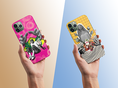 Iphone cases concept case celebrity collage design illustration iphone phone case