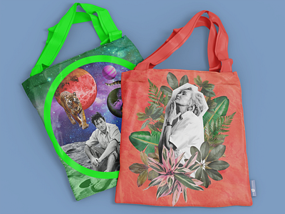 More Tote Bags designs accessory bag bags celebrity collage design illustration tote bag totebag