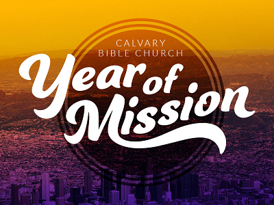 CBC Year Of Mission church circle gradient logo mission purple ring script sphere year yellow