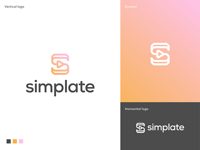 Simplate unused logo proposal ad agency app icon app icon logo branding content creation customized video templates enterprise app identity logodesign logodesigner online content creators software symbol