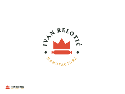 Ivan Relotic logo design branding crown emblem food king kulen logo logodesign sausage vojvodina