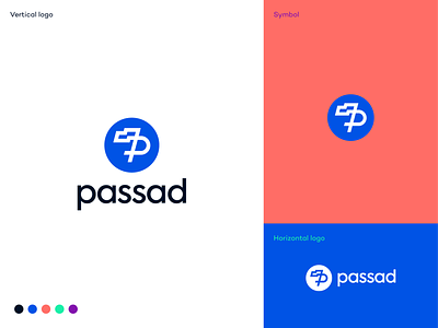 Passad logo proposal b2b branding cms flag hub identity impact tech logo logodesign logodesigner passad saas sme startup sustainability tech startup wind