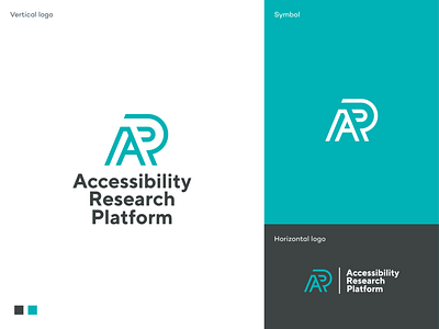 Accessibility Research Platform logo accessibility branding lettermark logo logodesign logodesigner people platform research science symbol technology website