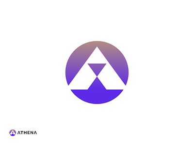 Athena unused symbol app assistant athena branding delegation enterprise gradient logo logodesign logodesigner mark multiply recruit software startup support symbol team time virtual