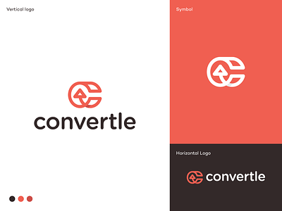 Convertle logo app icon audio branding converter editor files image logo logodesign logodesigner mark media modern online saas software logo symbol technology video web app
