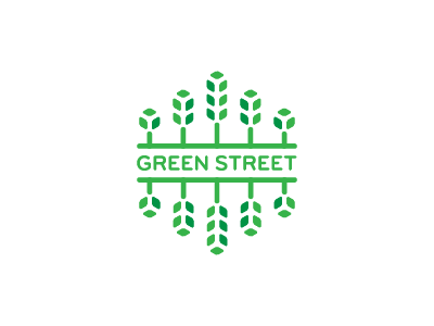 Green Street eco green logo logodesign logodesigner street tree