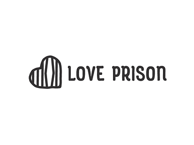Love Prison bars heart jail logo love mark prison relationship symbol