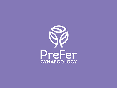 Prefer Gynaecology fertility gynecology leaf logo logodesign logodesigner mark symbol tree