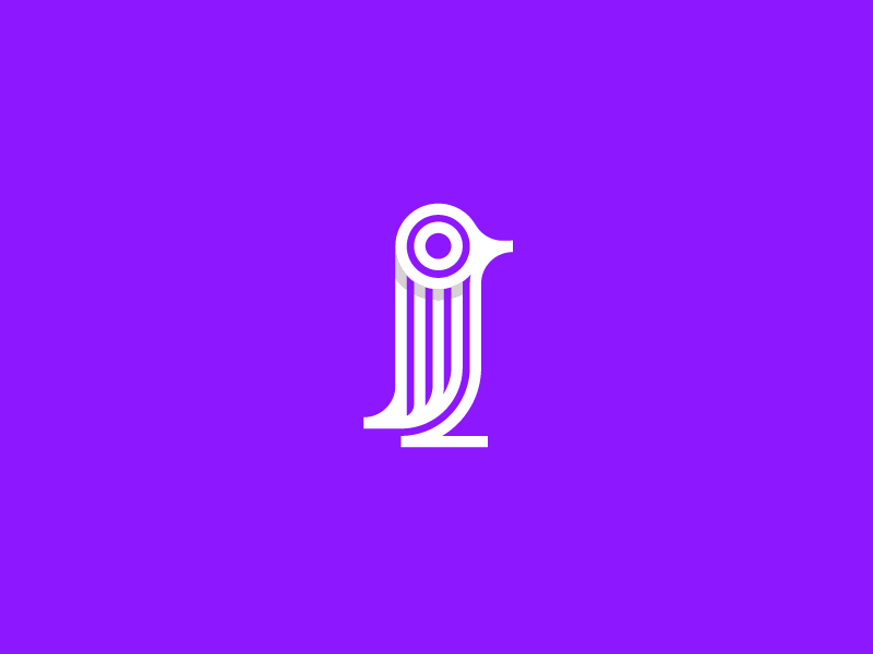 Penguin Logo penguin identity symbol line animal nature mark logodesigner logodesign logo