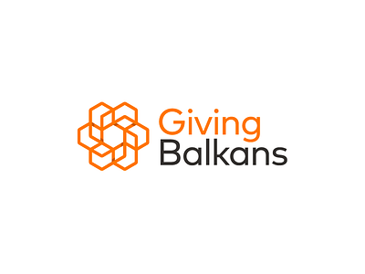 Giving Balkans Logo analytics balkans branding data database giving logo mark symbol