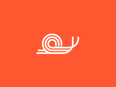 Snail Logo Orange animal art behance line lineart logo design logodesign logodesigner logos symbol