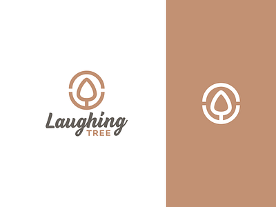 Laughing Tree Guitars Logo acoustic branding classical classical music guitar guitar pick jazz laughing logo mark music music logo symbol tree