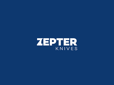 Zepter Knives Logo knifes knives logo logodesign logodesigner negative space negative space logo zepter