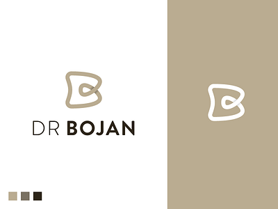 Dr Bojan Logo b branding dental dental care family logo mark medicine office proffesional tooth