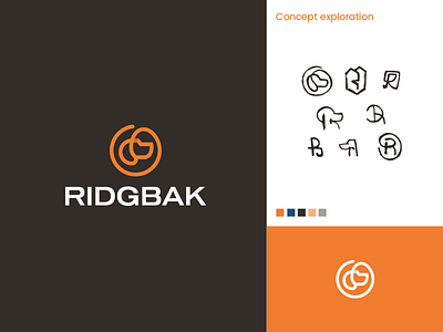 Ridgbak Logo animal logo consulting consulting logo dog dog logo logo logodesigner management risk symbol