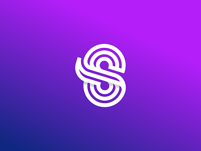 S Symbol app logo branding gradient logo modern logo software symbol technology