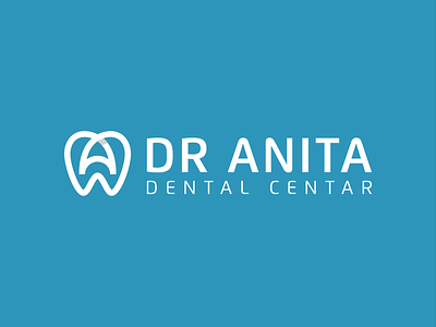 dr anita logo branding care clinic dental dental logo dentist doctor logodesign mark stomatology symbol teeth tooth