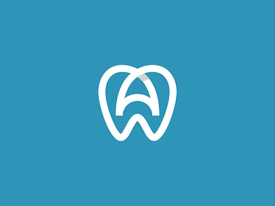 dr anita symbol branding care clinic dental dentist doctor logo logo design stomatology teeth tooth