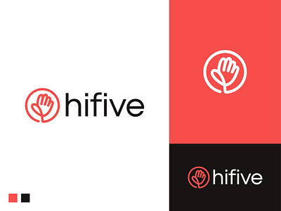 hifive logo app app icon application bradning creative five hi hifive logodesign logodesigner original software startup startup logo visual identity