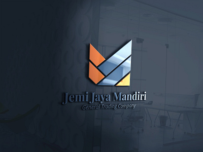 mockup logo corporation jemi jaya mandiri branding branding company company logo design logo stasionery