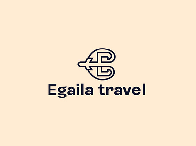 egaila travel design icon logo