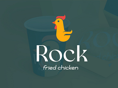 Rock fried chicken logo