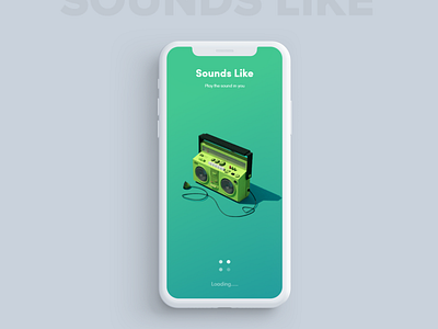 Sounds Like App - Concept UI splash screen ui