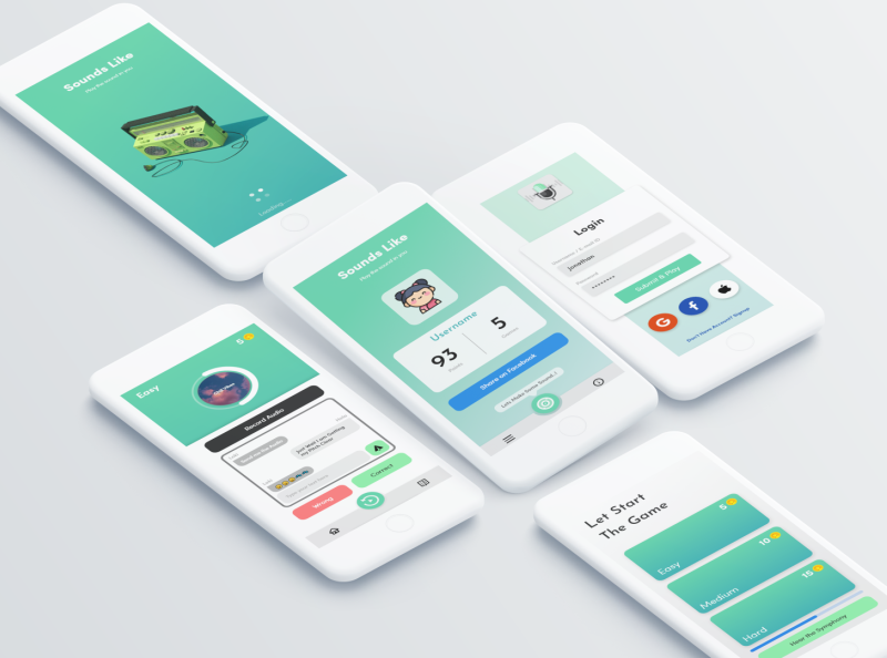 Minimal UI - Sounds Like App by Pk31 on Dribbble